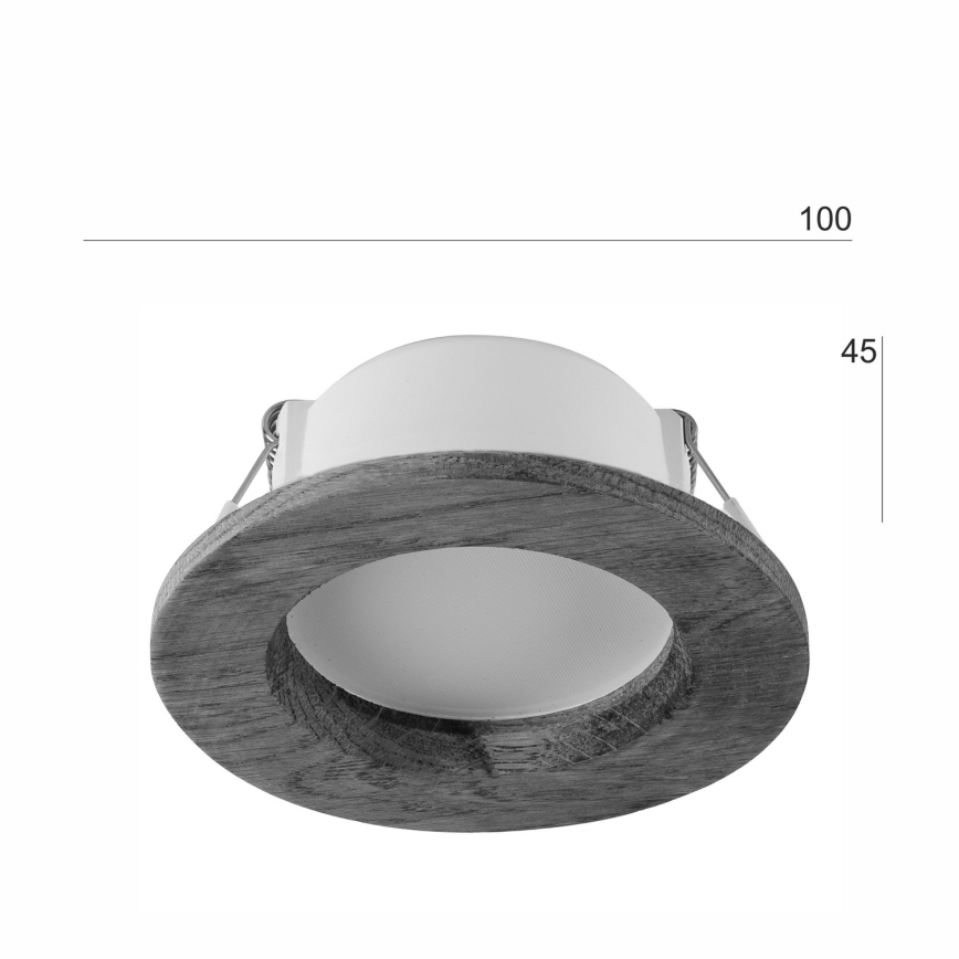 LED Podhledové svítidlo WOODY SPOT LED/5,5W/230V 4000K dub ø 10 cm