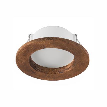 LED Podhledové svítidlo WOODY SPOT LED/5,5W/230V 4000K třešeň ø 10 cm