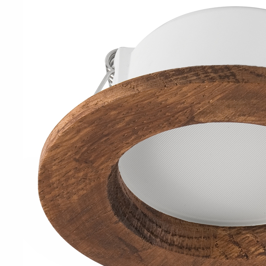 LED Podhledové svítidlo WOODY SPOT LED/5,5W/230V 4000K třešeň ø 10 cm