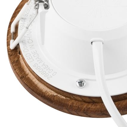 LED Podhledové svítidlo WOODY SPOT LED/5,5W/230V 4000K třešeň ø 10 cm