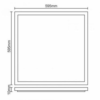 LED Podhledový panel LED/40W/230V 4500K