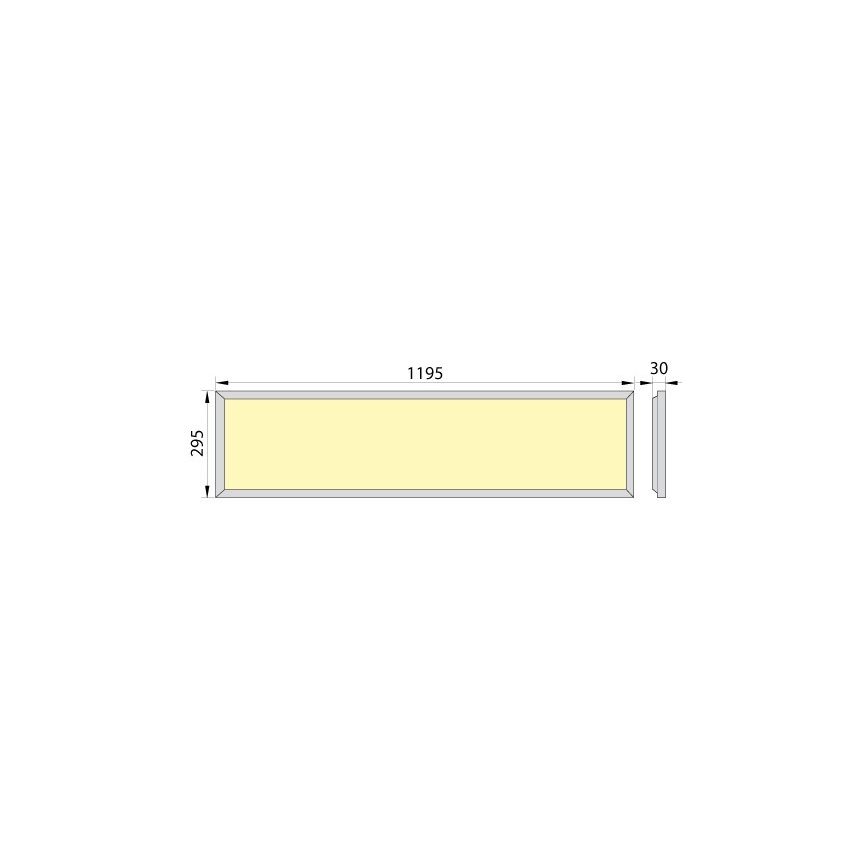 LED Podhledový panel OREGA PLUS 120 LED/50W/230V 4000K IP40