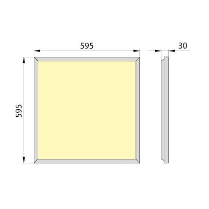 LED Podhledový panel OREGA PLUS 60 LED/40W/230V 4000K IP40