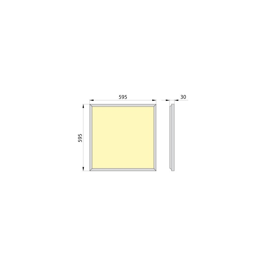 LED Podhledový panel OREGA PLUS 60 LED/40W/230V 4000K IP40