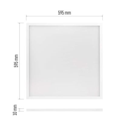 LED Podhledový panel PROXO LED/33W/230V 4000K 60x60 cm bílá
