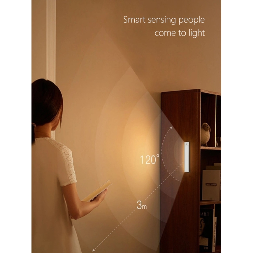 LED Podlinkové svítidlo CABINET-4 s PIR senzorem LED/1,5W/230V 1100mAh 4000K