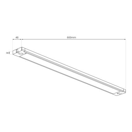 LED Podlinkové svítidlo LED/18W/230V 2700/3000/4000/5000/5700K 60 cm bílá