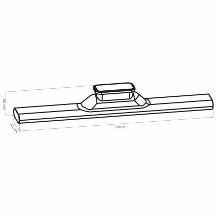LED Podlinkové dotykové magnetické svítidlo LED/2,5W/5V USB 2700/4000/6500K 1200 mAh 35 cm bílá
