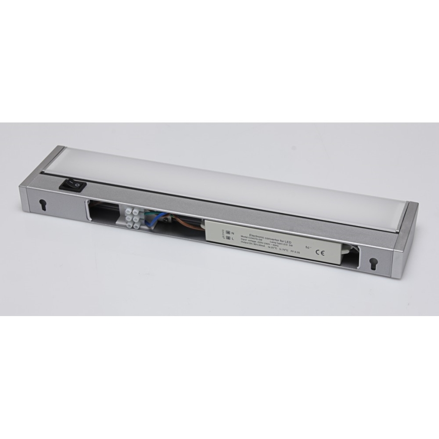 LED Podlinkové svítidlo LED/5W/230V stříbrná