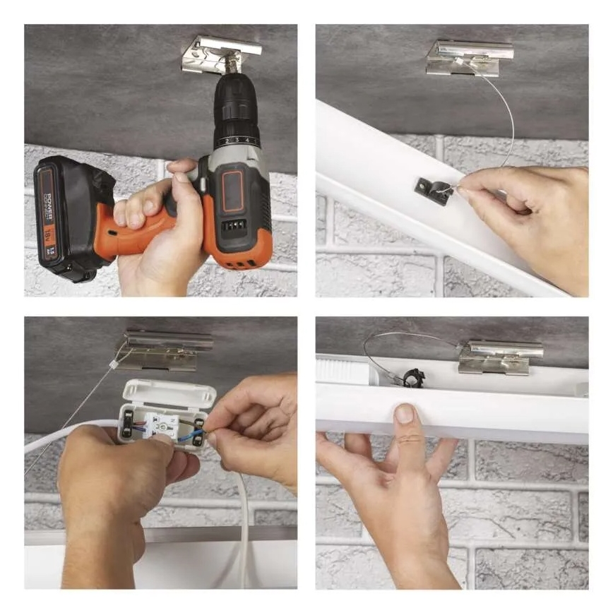 LED Podlinkové svítidlo LED/60W/230V 4000K 150 cm