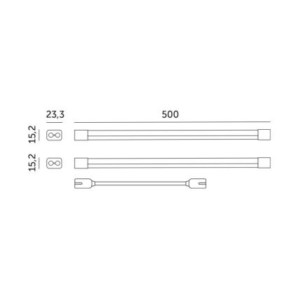 LED Podlinkové svítidlo pro pěstování rostlin GROWLY 2xLED/8,5W/230V bílá