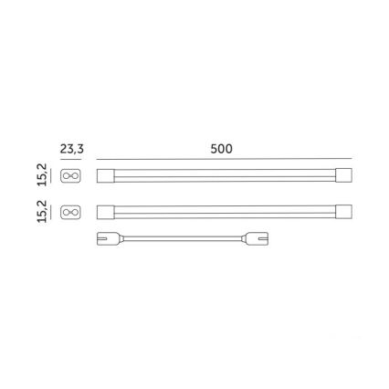 LED Podlinkové svítidlo pro pěstování rostlin GROWLY 2xLED/8,5W/230V bílá