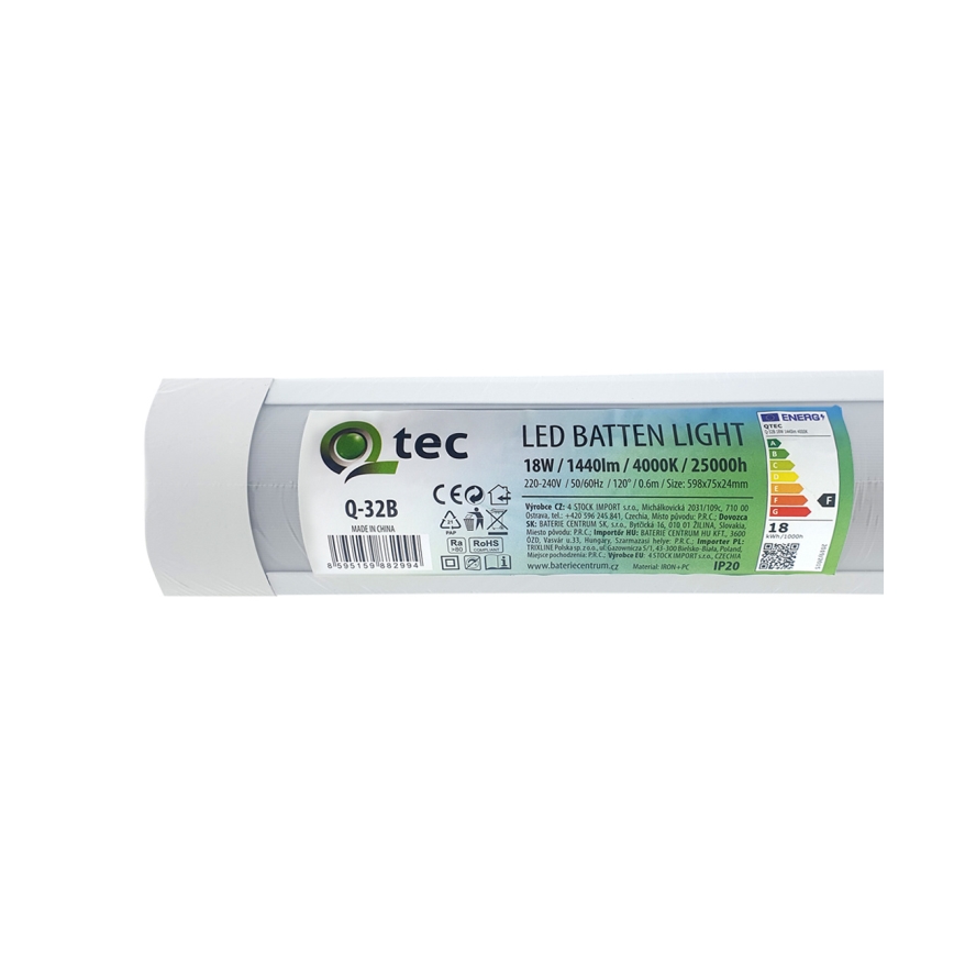 LED Podlinkové svítidlo QTEC LED/18W/230V 60 cm bílá