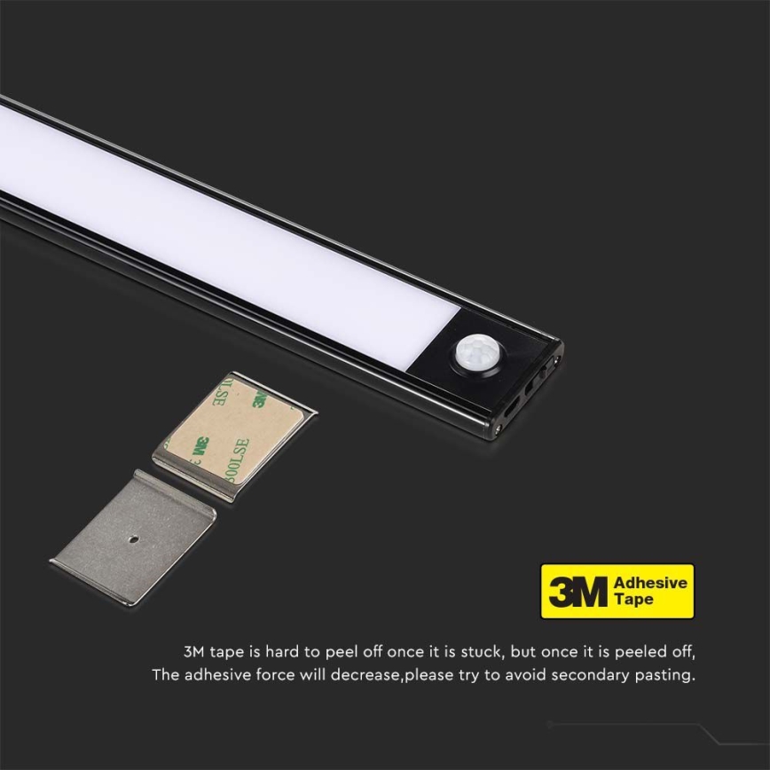LED Podlinkové svítidlo se senzorem LED/2,5W/5V 4000K 3000 mAh
