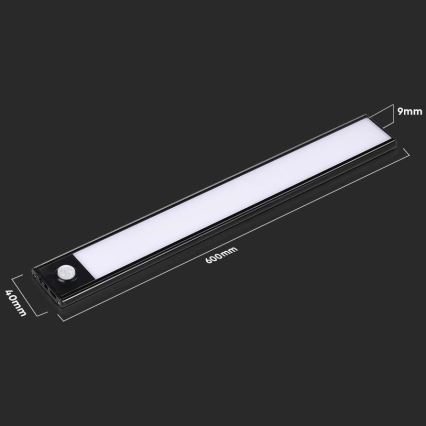 LED Podlinkové svítidlo se senzorem LED/2,5W/5V 4000K 3000 mAh