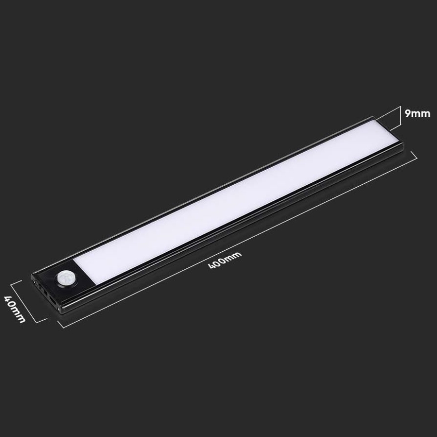 LED Podlinkové svítidlo se senzorem LED/2W/5V 2200 mAh 3000K