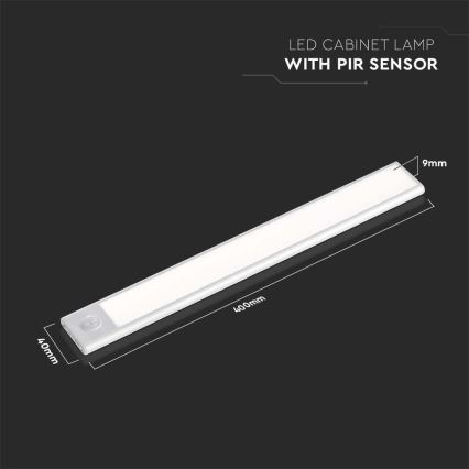 LED Podlinkové svítidlo se senzorem LED/2W/5V 3000K 2200 mAh