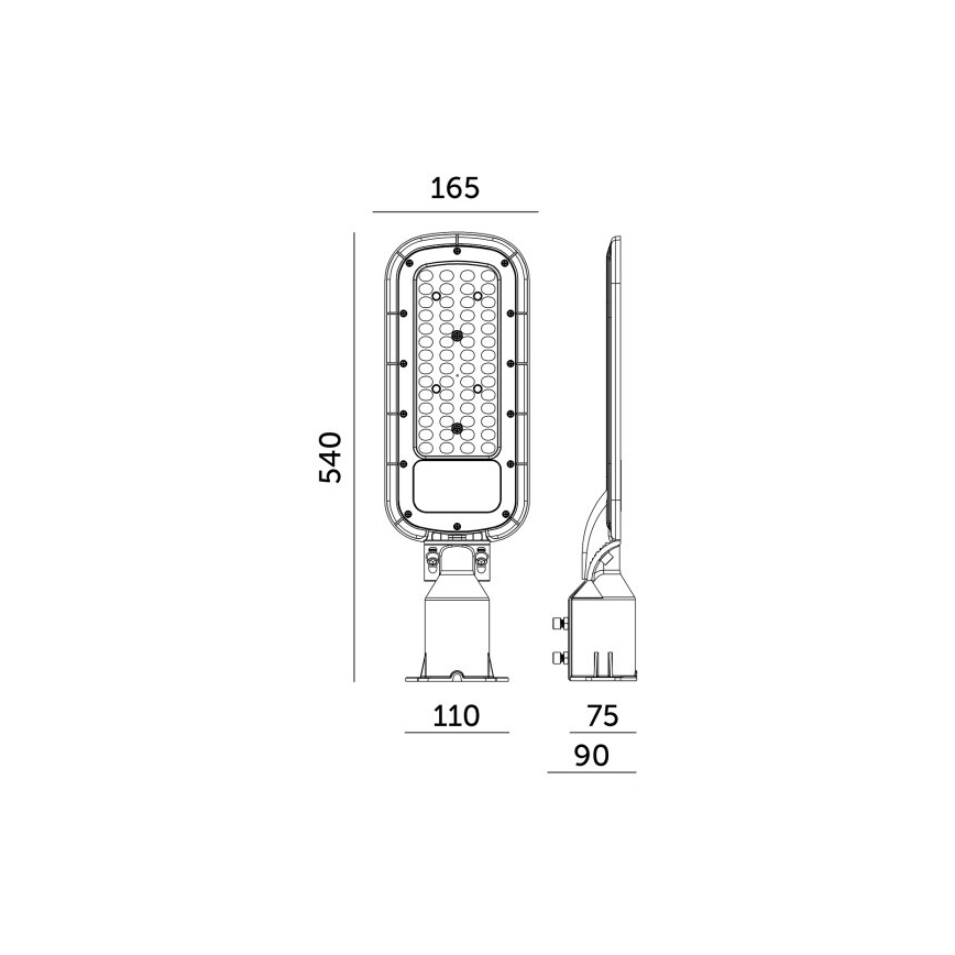 LED Pouliční lampa BRELUXO LED/150W/230V 4000K IP65