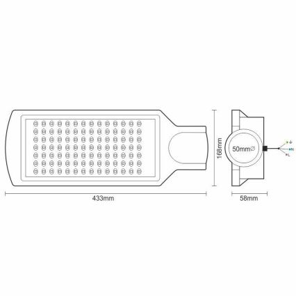 LED Pouliční lampa LED/100W/170-400V IP65 4000K