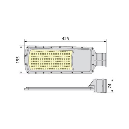 LED Pouliční lampa NOVUM PLUS LED/100W/230V IP65 4000K