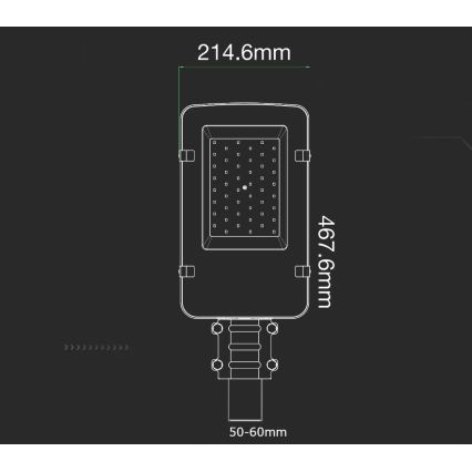 LED Pouliční lampa SAMSUNG CHIP LED/50W/230V 4000K IP65