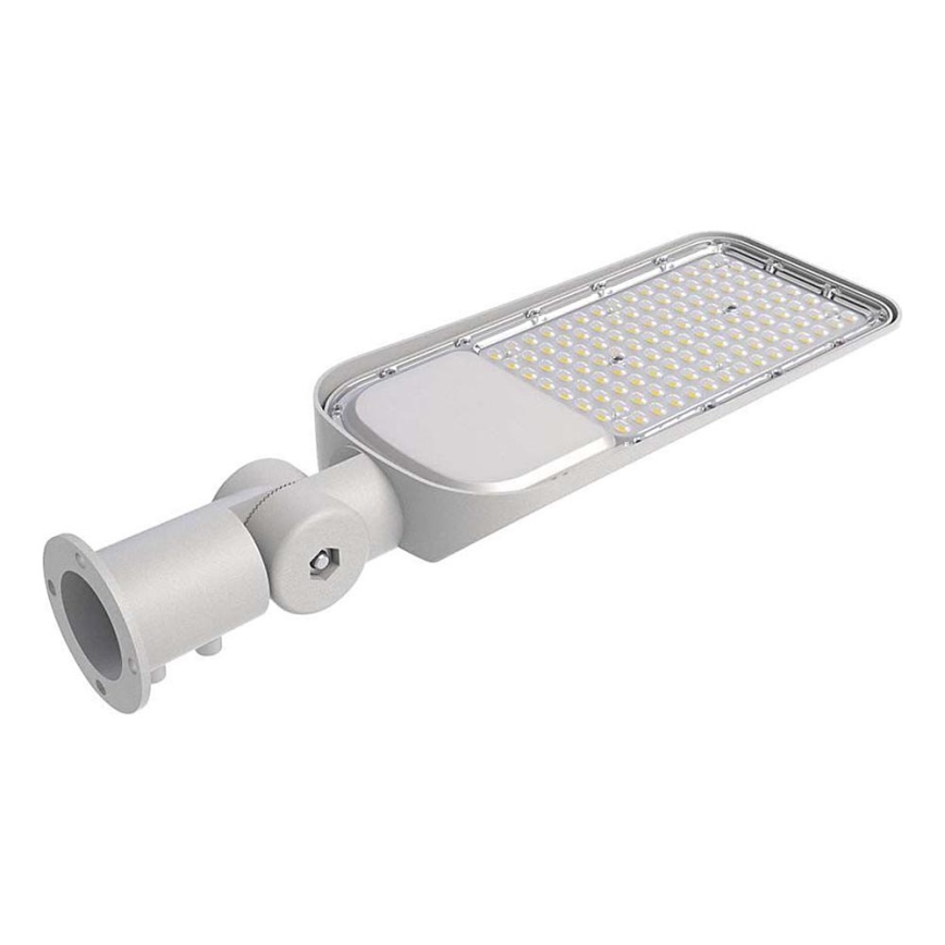 LED Pouliční lampa se senzorem soumraku SAMSUNG CHIP LED/100W/230V 4000K IP65 šedá