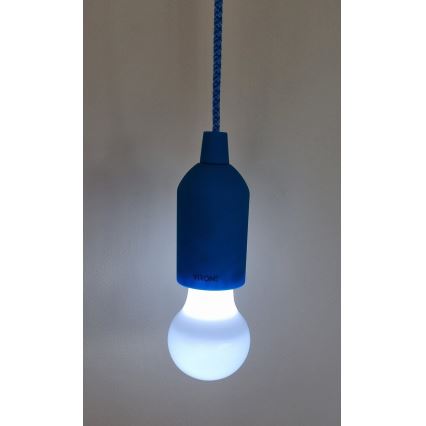 LED Přenosná lampa LED/1W/3xAAA modrá