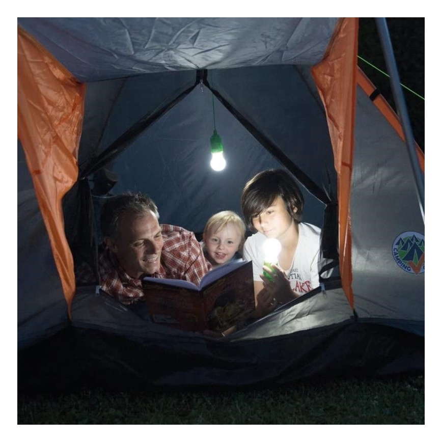 LED Přenosná lampa LED/1W/3xAAA modrá