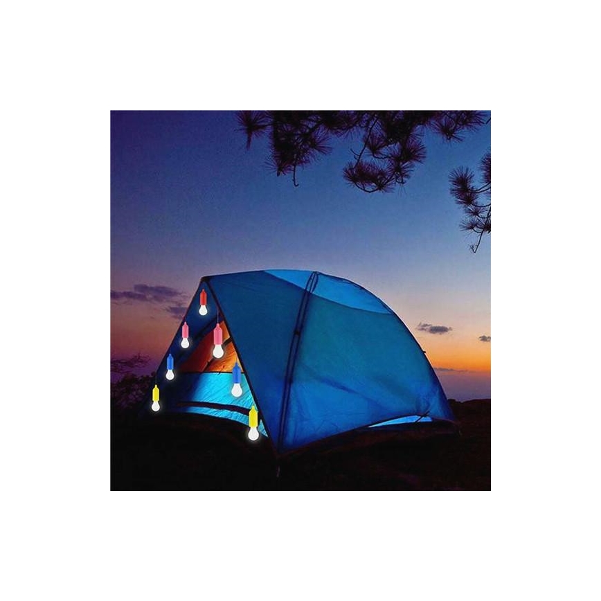 LED Přenosná lampa LED/1W/3xAAA růžová