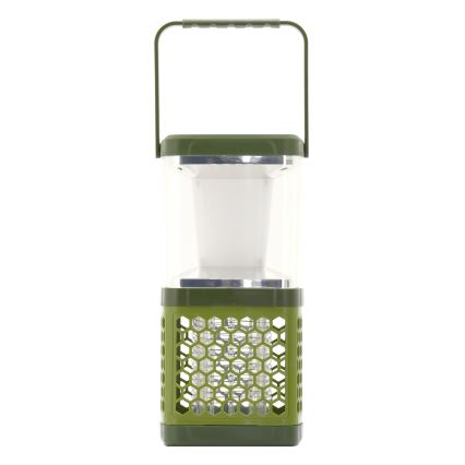 LED Přenosná nabíjecí lampa s lapačem hmyzu LED/3W/1800 mAh zelená