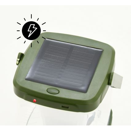 LED Přenosná nabíjecí lampa s lapačem hmyzu LED/3W/1800 mAh zelená