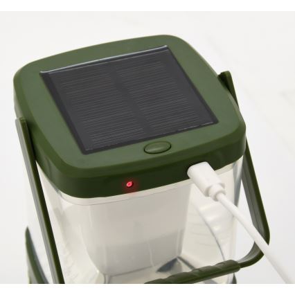 LED Přenosná nabíjecí lampa s lapačem hmyzu LED/3W/1800 mAh zelená