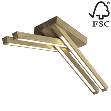 LED Přisazený lustr LINUS 4xLED/4,5W/230V matný dub – FSC certifikováno