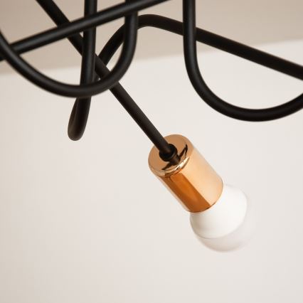 LED Přisazený lustr OXFORD 3xE27/15W/230V černá