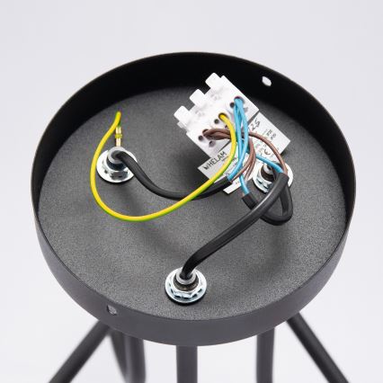 LED Přisazený lustr OXFORD 3xE27/15W/230V černá