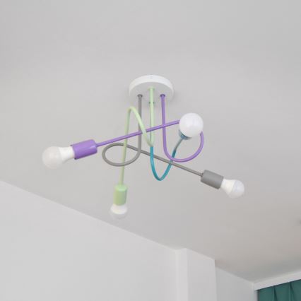 LED Přisazený lustr OXFORD 4xE27/10W/230V
