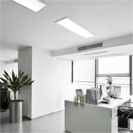 LED Přisazený panel BRISBANE LED/36W/230V 4000K 29,5x119 cm bílá
