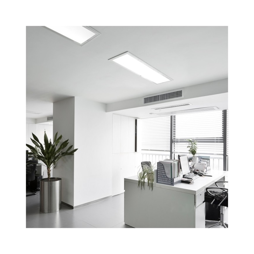 LED Přisazený panel BRISBANE LED/36W/230V 4000K 29,5x119 cm bílá