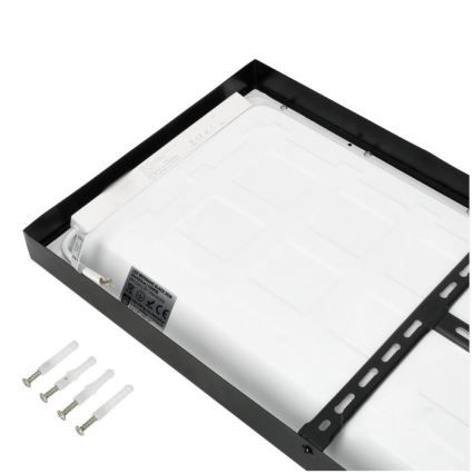 LED Přisazený panel BRISBANE LED/36W/230V 4000K 29,5x119 cm černá