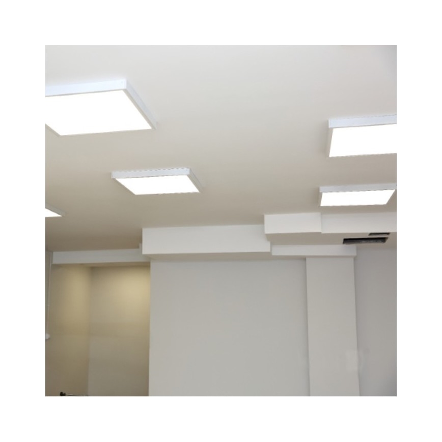 LED Přisazený panel BRISBANE LED/36W/230V 4000K 59,5x59,5 cm bílá