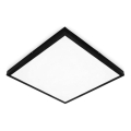 LED Přisazený panel BRISBANE LED/36W/230V 4000K 59,5x59,5 cm černá