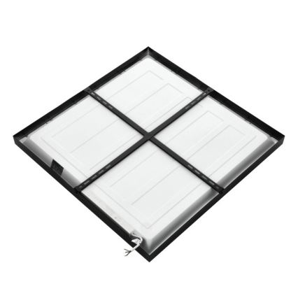 LED Přisazený panel BRISBANE LED/36W/230V 4000K 59,5x59,5 cm černá