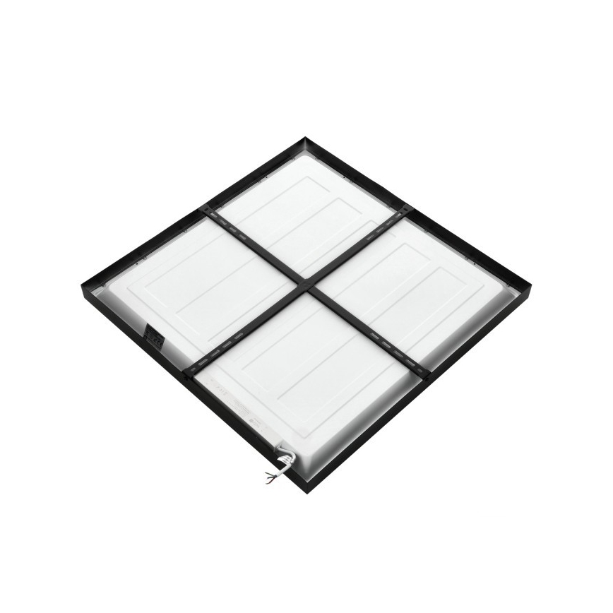 LED Přisazený panel BRISBANE LED/36W/230V 4000K 59,5x59,5 cm černá