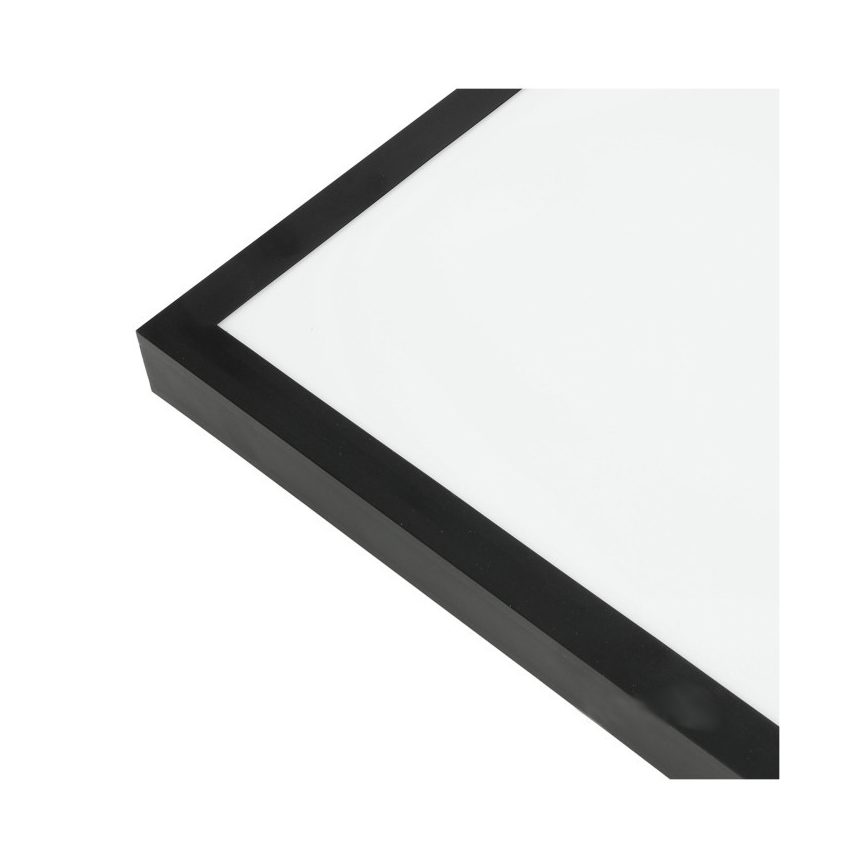 LED Přisazený panel BRISBANE LED/36W/230V 4000K 59,5x59,5 cm černá