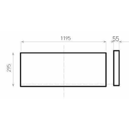 LED Přisazený panel ILLY II UGR LED/46W/230V