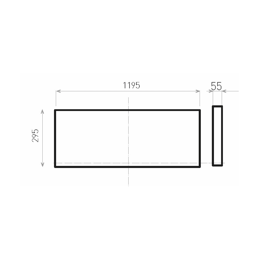 LED Přisazený panel ILLY LED/36W/230V