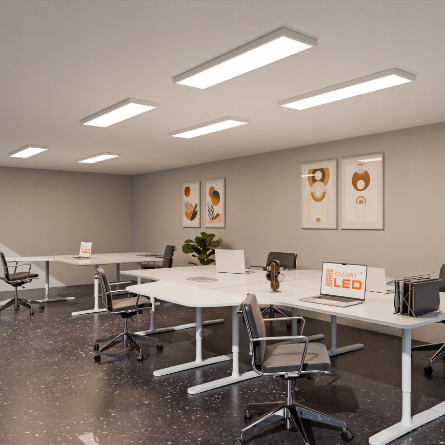 LED Přisazený panel LED/60W/230V 30x120 cm bílá