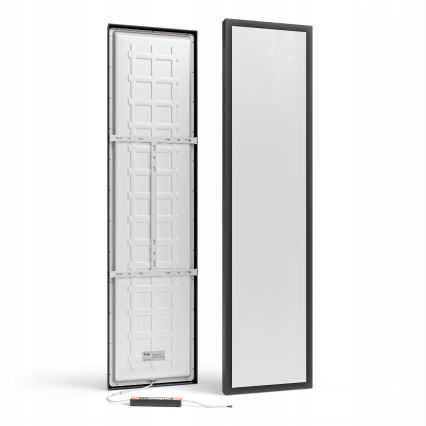 LED Přisazený panel LED/60W/230V 30x120 cm černá