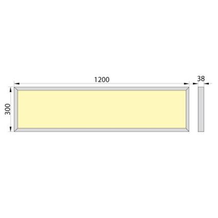 LED Přisazený panel OREGA N LINX 120 LED/50W/230V 4000K IP40