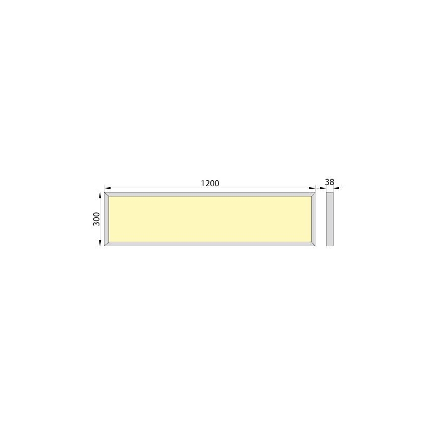 LED Přisazený panel OREGA N LINX 120 LED/50W/230V 4000K IP40